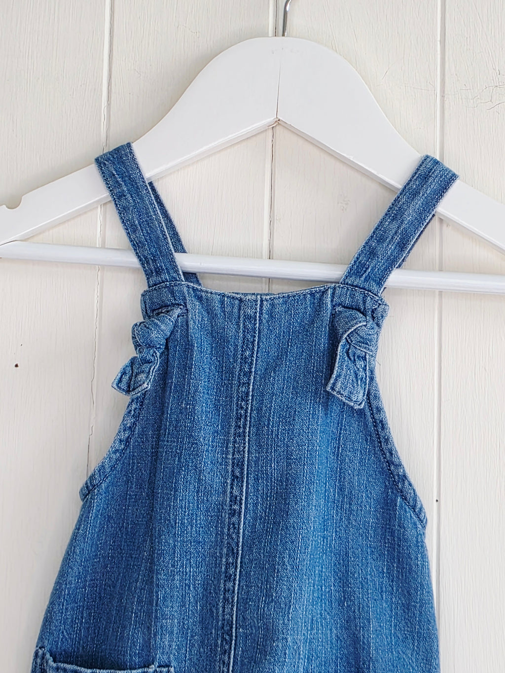 Mamas&Papas - 3-6 months girls blue denim pinafore dress