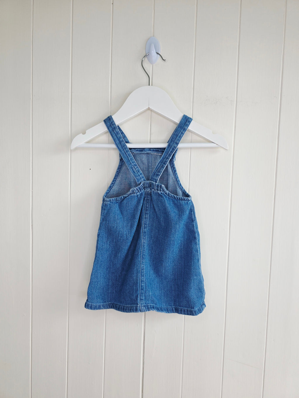 Mamas&Papas - 3-6 months girls blue denim pinafore dress