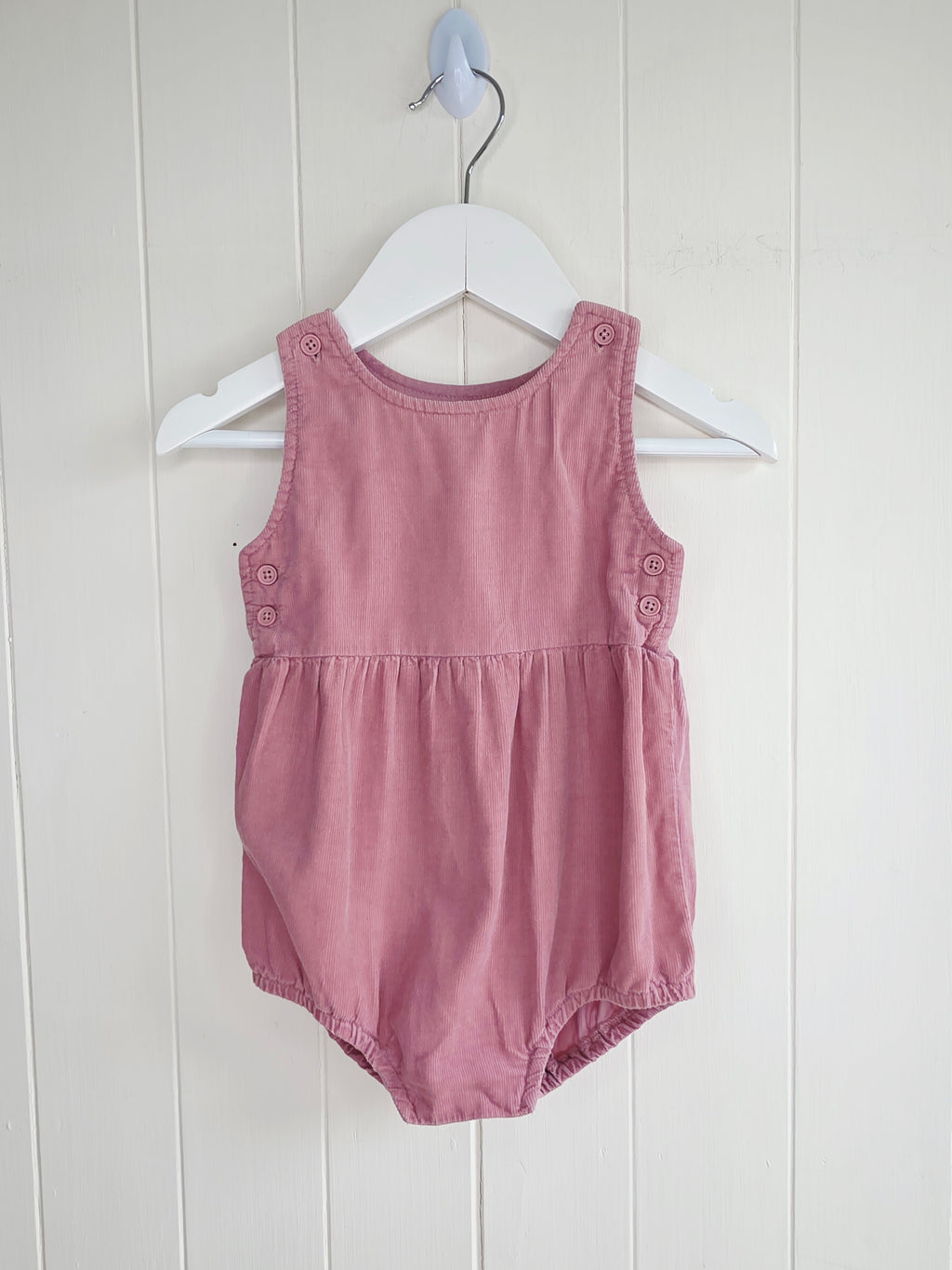 Mamas&Papas - 3-6 months girls pink corduroy romper