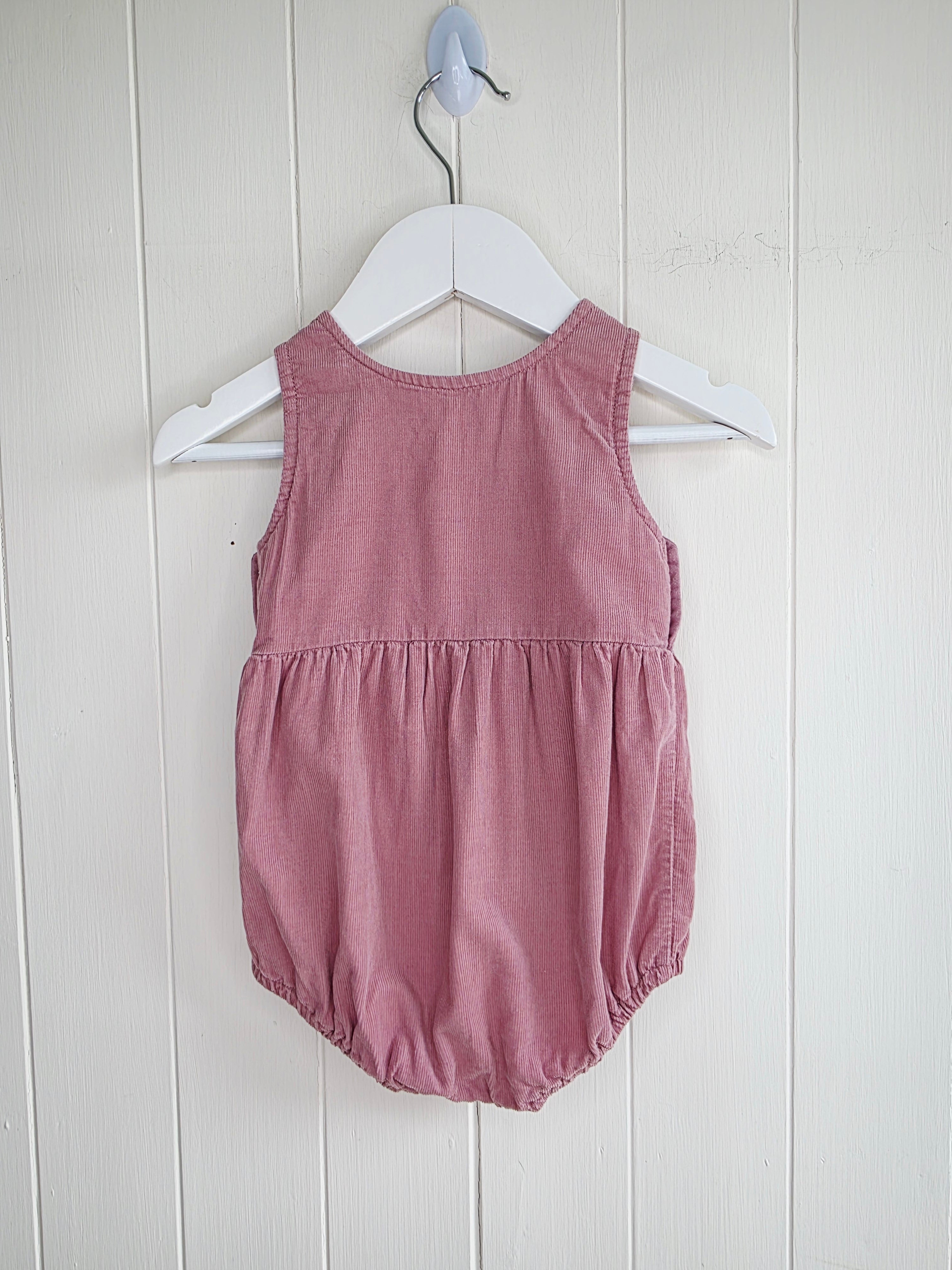 Mamas&Papas - 3-6 months girls pink corduroy romper
