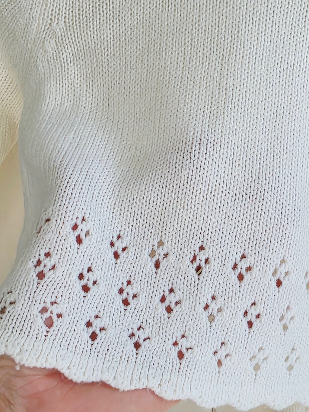 Rock A Bye Baby Boutique - 3-6 months girls off white knit jumpers and bottoms set