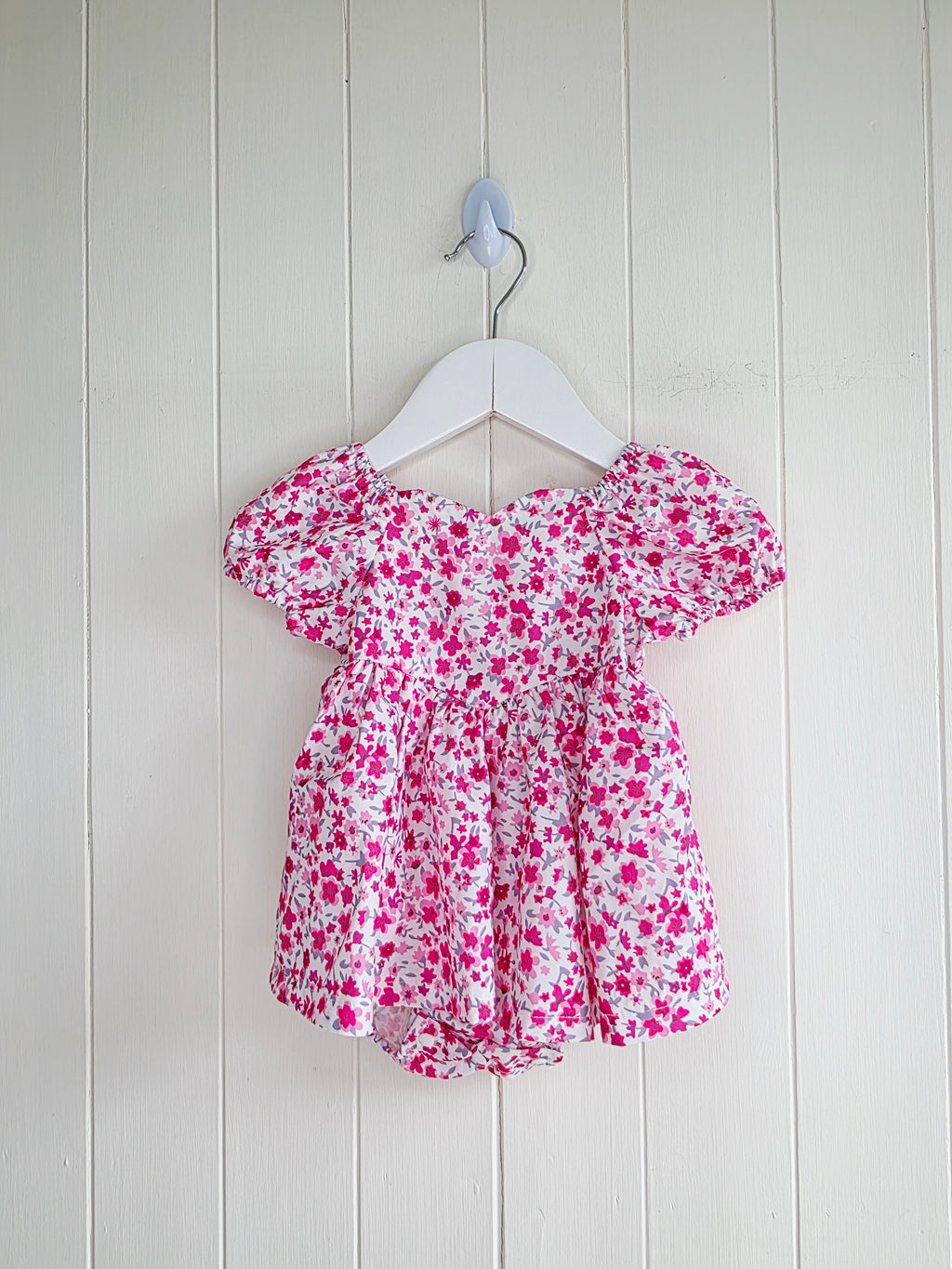 Shein - 3-6 months girls floral bodysuit dress