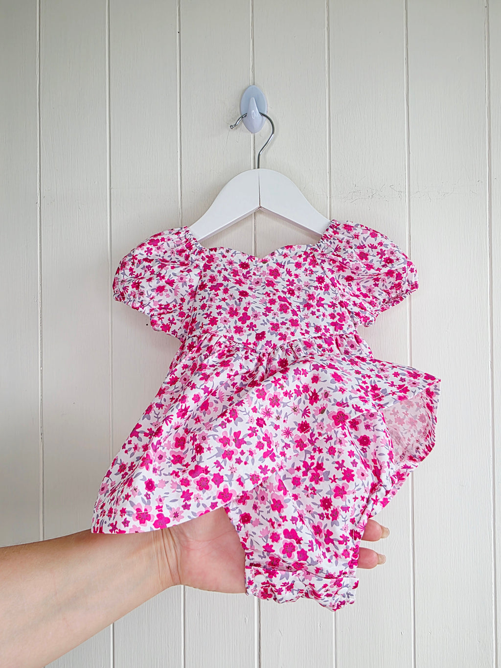 Shein - 3-6 months girls floral bodysuit dress