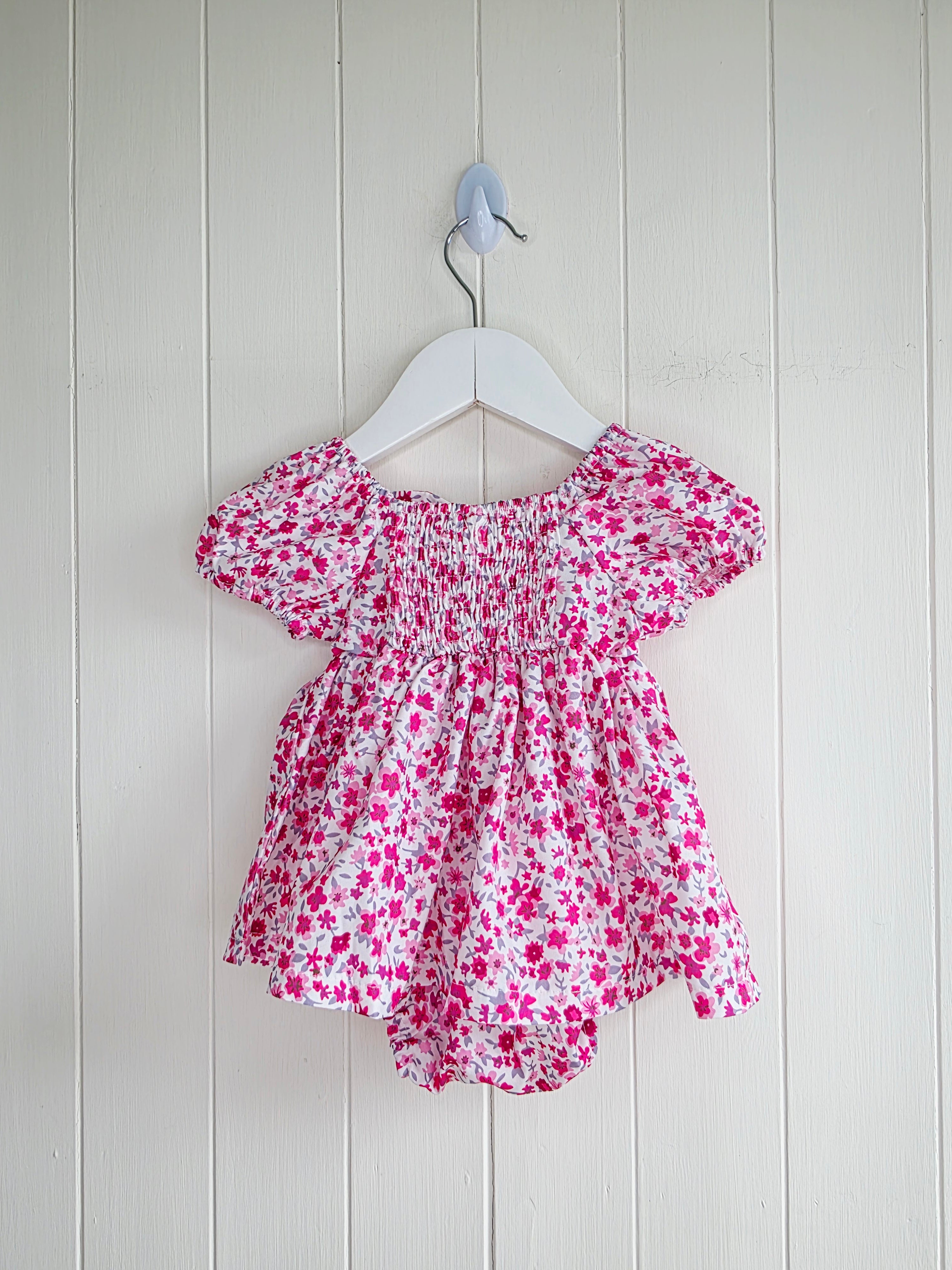 Shein - 3-6 months girls floral bodysuit dress