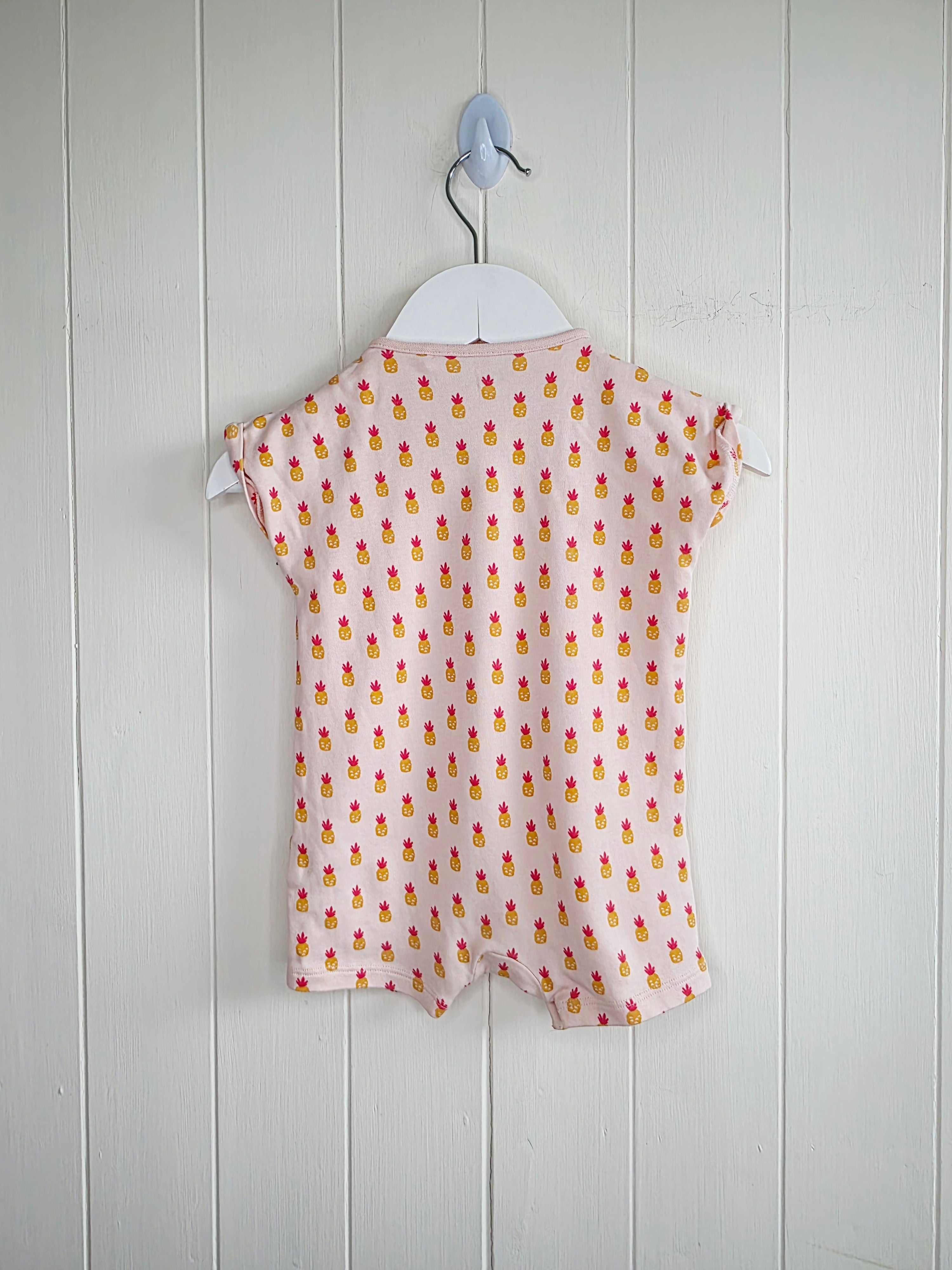 Next - 3-6 months girls pink romper featuring pineapple print