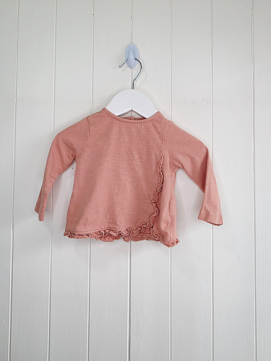 TU m - 3-6 months girls dusty pink long sleeve top